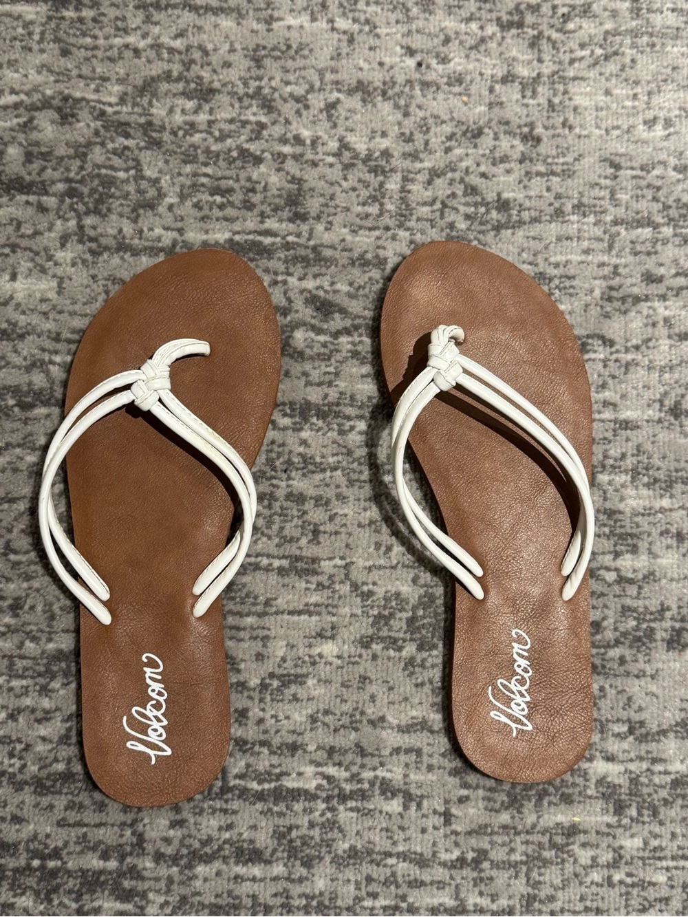 Volcom flip flops